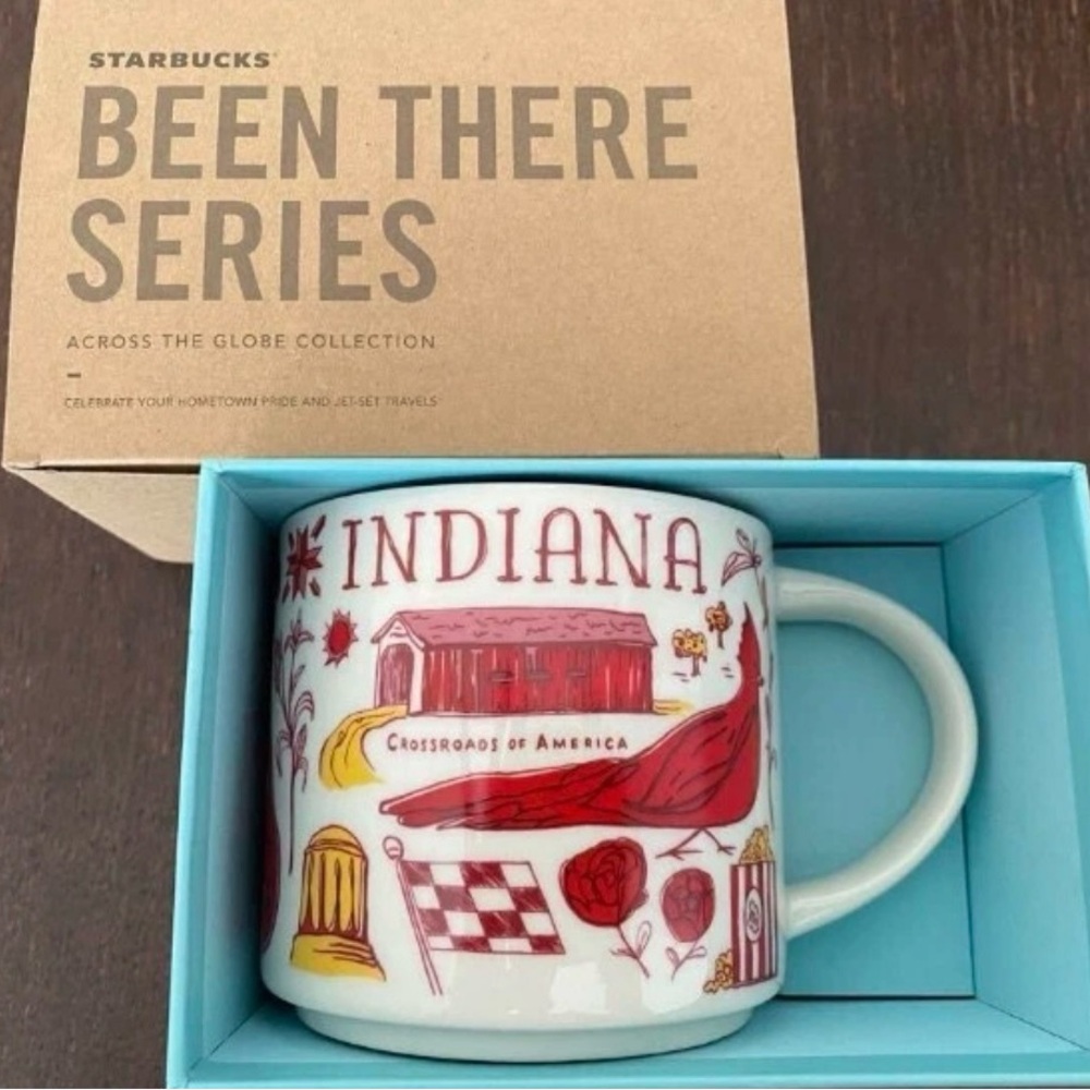 Starbucks Indiana Mug - Red and White Design